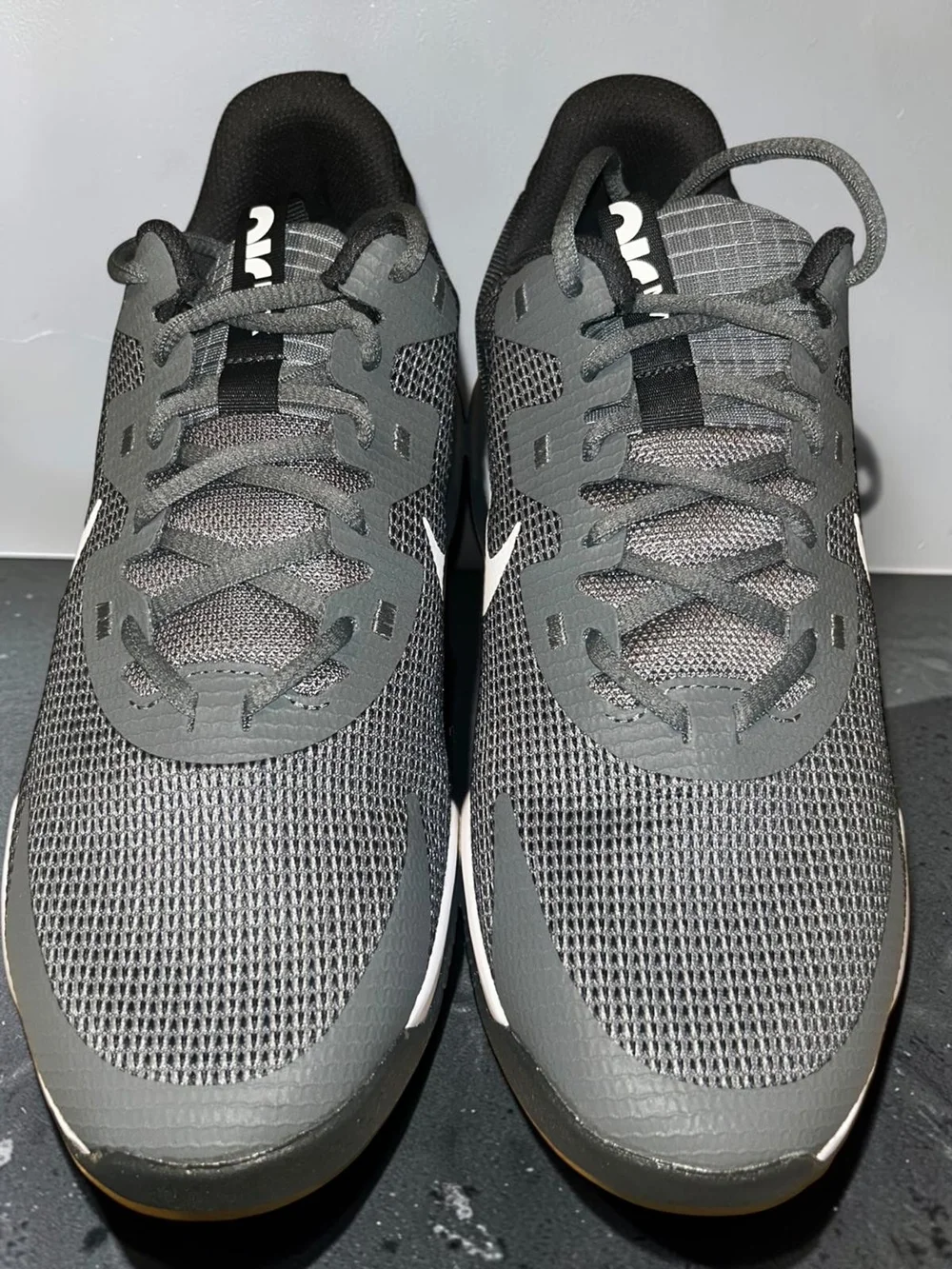 Nike Air Max Alpha Trainer Gray and White Mesh Training Shoe